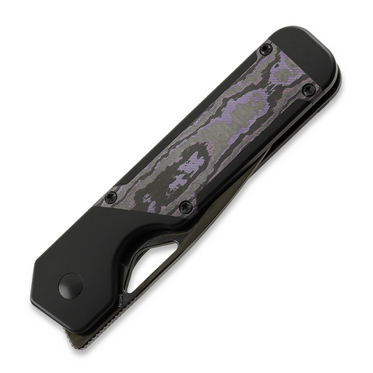 Kizer Cutlery Militaw, Black Titanium/Purple Haze Fatcarbon