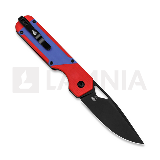 Kizer Cutlery Militaw Nitro-V sulankstomas peilis, Red/Blue G-10