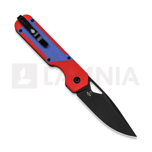 Kizer Cutlery Militaw Nitro-V kääntöveitsi, Red/Blue G-10