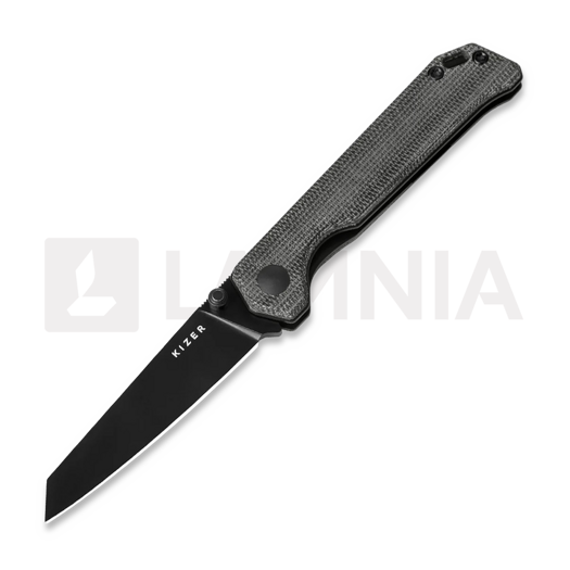 Kizer Cutlery Mini Begleiter סכין מתקפלת, Black Micarta, PVD