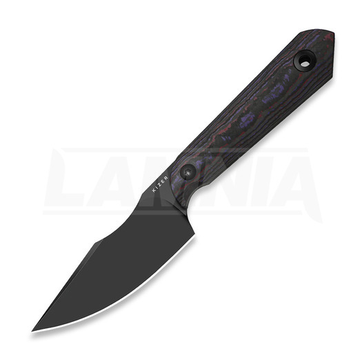 Kizer Cutlery Mini Harpoon S45VN 칼, Fat Carbon, Black DLC