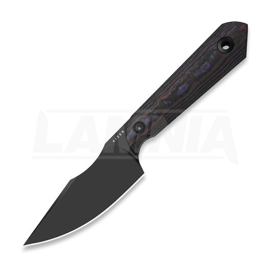 Kizer Cutlery Mini Harpoon S45VN 刀, Fat Carbon, Black DLC