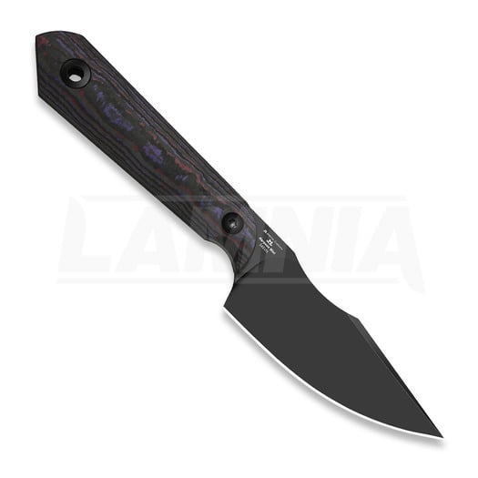 Kizer Cutlery Mini Harpoon S45VN kniv, Fat Carbon, Black DLC