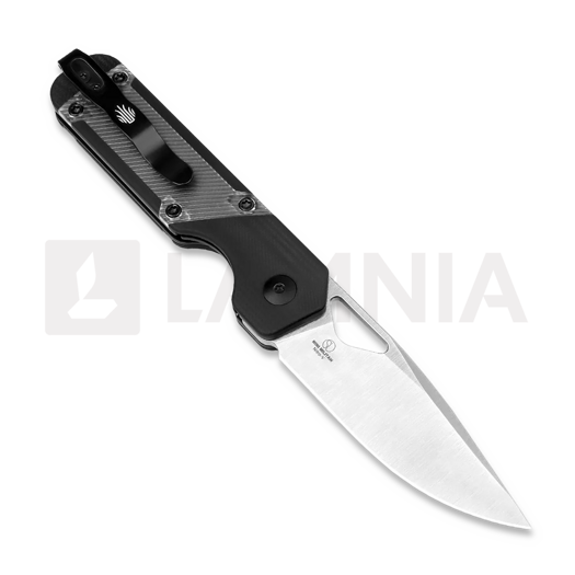 Kizer Cutlery Mini Militaw Nitro-V sulankstomas peilis, Black G-10/Acrylic
