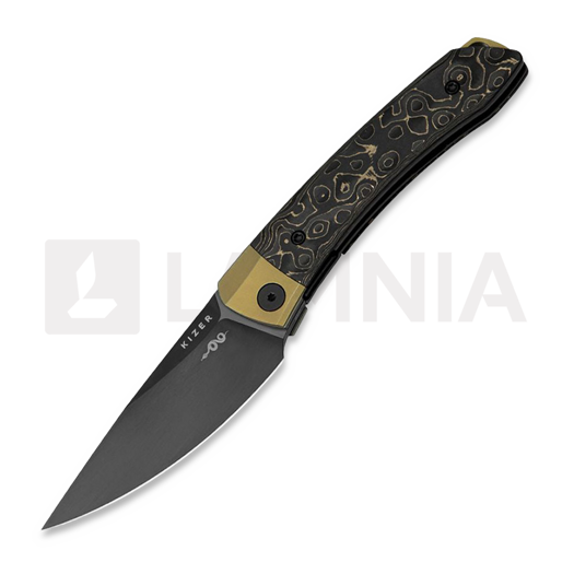Skladací nôž Kizer Cutlery Mini MoMo, CF Gold