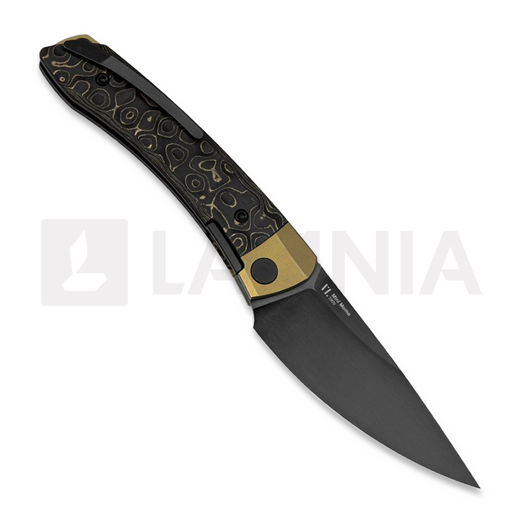 Kizer Cutlery Mini MoMo sulankstomas peilis, CF Gold