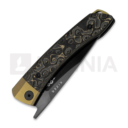 Kizer Cutlery Mini MoMo kääntöveitsi, CF Gold