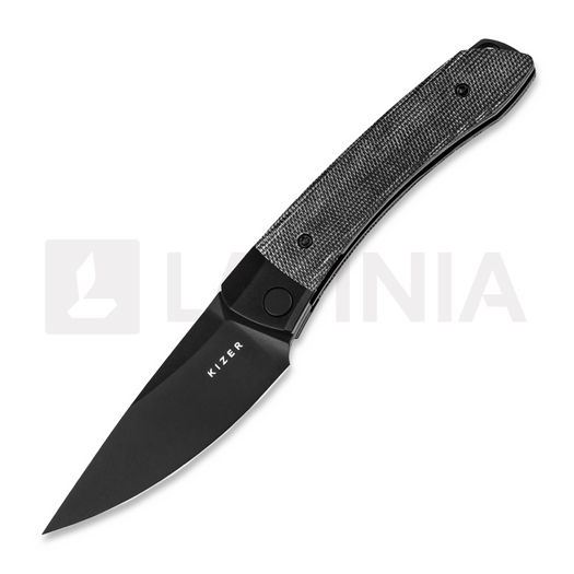 Navalha Kizer Cutlery Mini Momo, Micarta, preto