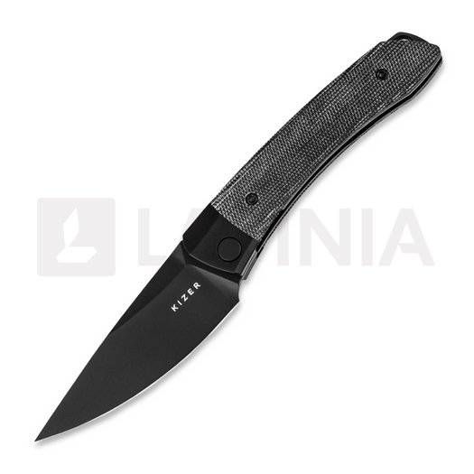 Kizer Cutlery Mini Momo 折り畳みナイフ, Micarta, 黒