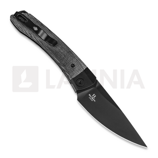 Kizer Cutlery Mini Momo sulankstomas peilis, Micarta, juoda
