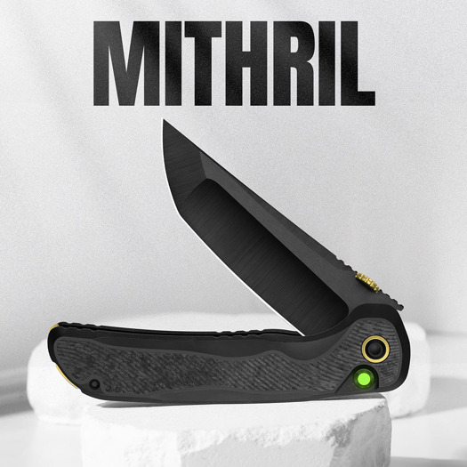 Liigendnuga Kizer Cutlery Mithril - DLC Ultra - Titanium + CF, must