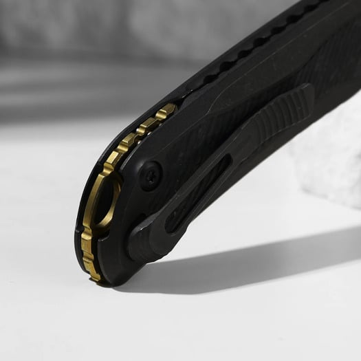 Kizer Cutlery Mithril - DLC Ultra - Titanium + CF folding knife, black