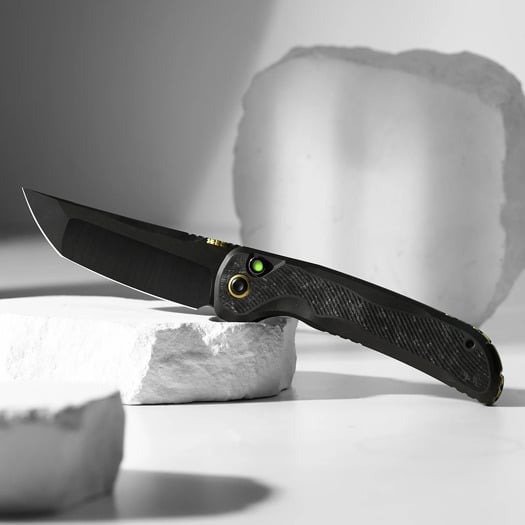 Kizer Cutlery Mithril - DLC Ultra - Titanium + CF folding knife, black