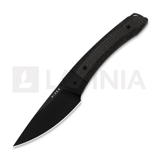 มีด Kizer Cutlery Momo Fix 3 AEB-L, Black G-10 & Micarta, Black PVD