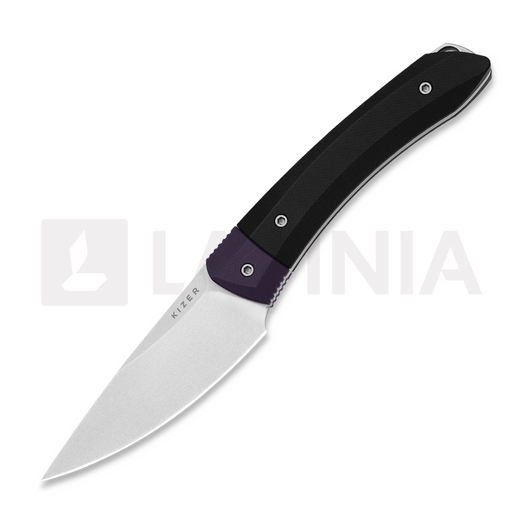 Kizer Cutlery Momo Fix 3 AEB-L 刀, Black G-10, Stonewash