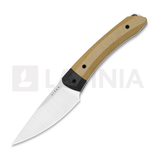 Nóż Kizer Cutlery Momo Fix 3 S35VN, Brown Norplex Ultrex & Carbon Fiber, Satin