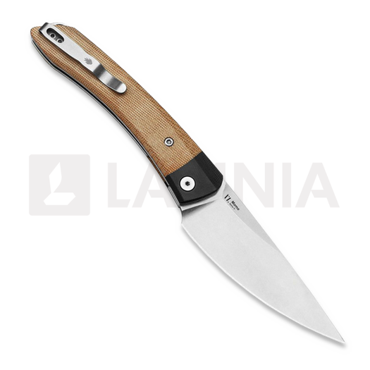 Kizer Cutlery Momo folding knife, Micarta, brown