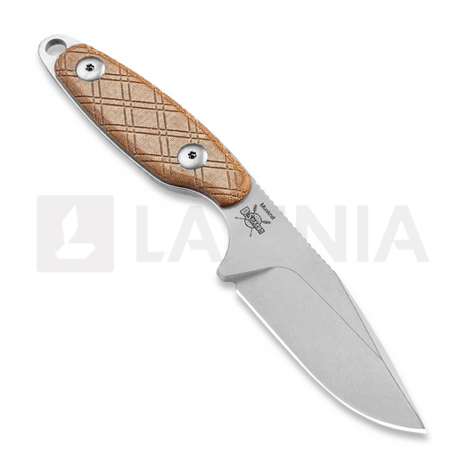 Kizer Cutlery Muskrat 154CM veitsi, Brown Micarta