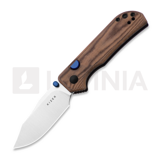 Kizer Cutlery Nice Guy AEB-L 접이식 나이프, Brown Madder Norplex Ultrex, Satin