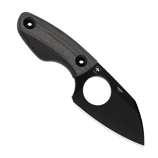 Kizer Cutlery Nightjar AUS-10 kniv, Black Norplex Ultrex, Black Stonewash PVD
