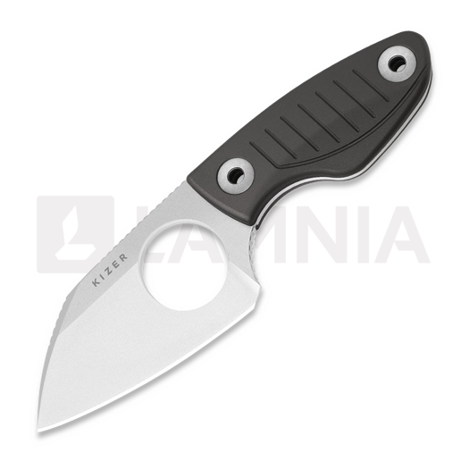 Kizer Cutlery Nightjar AUS-10 kniv, Gray Aluminum, Stonewash