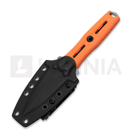 Cuțit de salvare Kizer Cutlery NORCROSS Flat Tip, Orange G-10, Stonewashed