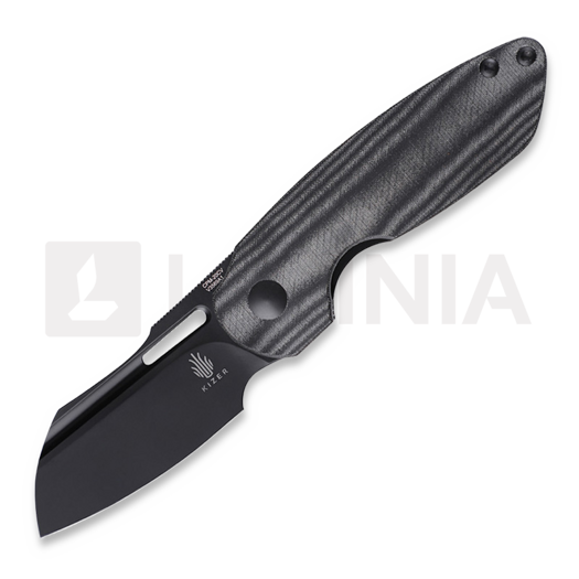 Kizer Cutlery October Black Micarta sulankstomas peilis