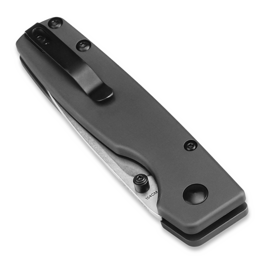 Kizer Cutlery Original XL Button Lock foldekniv, Gunmetal Aluminium, SW