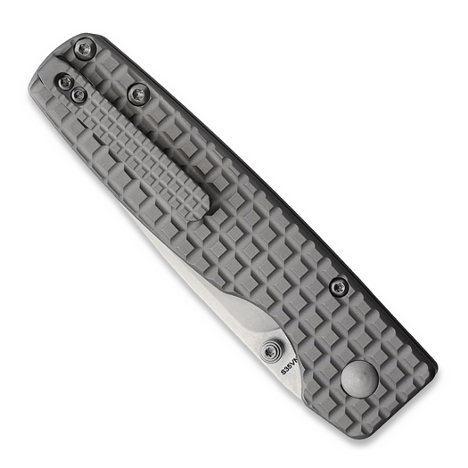 Kizer Cutlery Original XL Button Lock sulankstomas peilis, Titanium