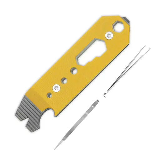 Kizer Cutlery Pac Bar, 10-in-1 Titanium & G-10 tool