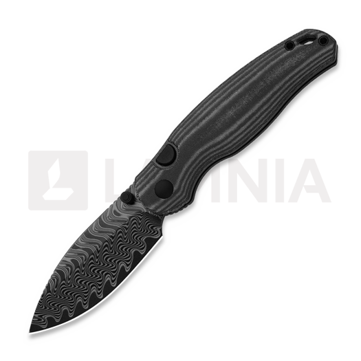 Kizer Cutlery Phoca BD Damascus kääntöveitsi, Black Norplex UltreX