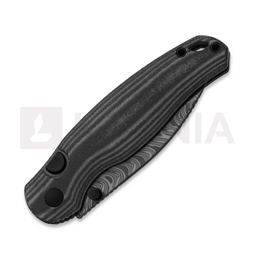 Kizer Cutlery Phoca BD Damascus sulankstomas peilis, Black Norplex UltreX