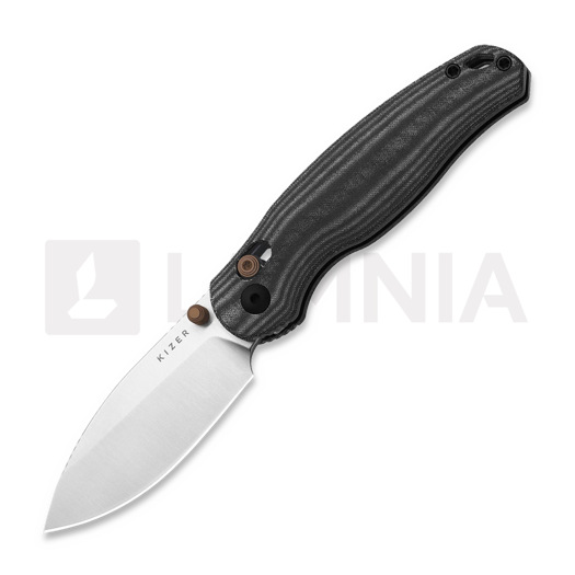 Kizer Cutlery Phoca CD 14C28N 접이식 나이프, Black Norplex UltreX, Satin