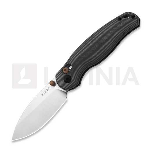 Kizer Cutlery Phoca CD 14C28N 접이식 나이프, Black Norplex UltreX, Satin