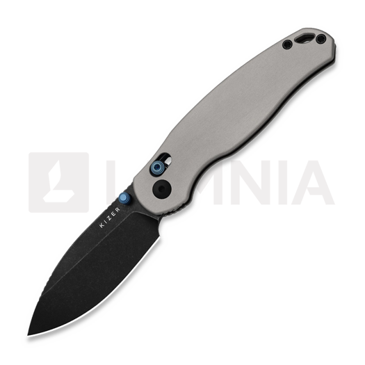 Kizer Cutlery Phoca CD 14C28N kääntöveitsi, Gray Aluminum, Black Stonewash