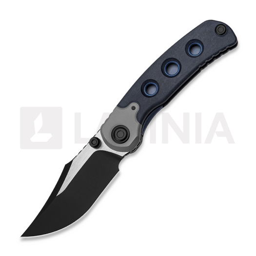 Coltello pieghevole Kizer Cutlery Pioneer Clip Point, Blue Canyon Richlite & Titanium, PVD