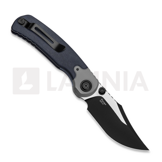 Складной нож Kizer Cutlery Pioneer Clip Point, Blue Canyon Richlite & Titanium, PVD