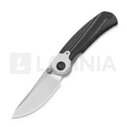 Nóż składany Kizer Cutlery Pioneer Drop Point, Black Micarta & Aluminum, Stonewash