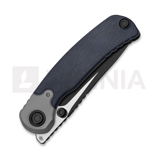 Kizer Cutlery Pioneer Drop Point k&auml;&auml;nt&ouml;veitsi, Blue Canyon Richlite & Titanium, PVD