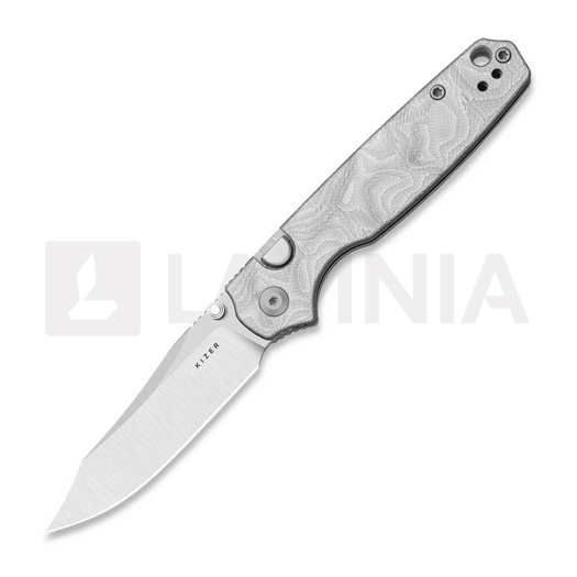 Kizer Cutlery Pokiman BLL AEB-L fällkniv, Aluminum Foil G-10, Satin
