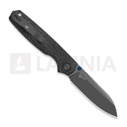 Kizer Cutlery Pokiman BLL AEB-L f&auml;llkniv, Black Micarta, Gray PVD