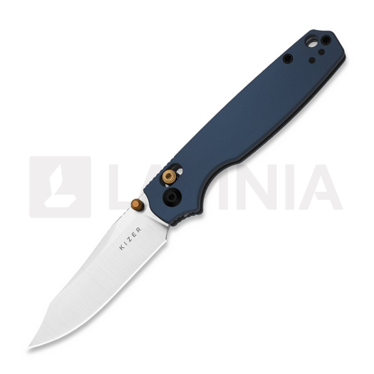 Kizer Cutlery Pokiman CC AEB-L foldekniv, Blue Aluminum, Satin