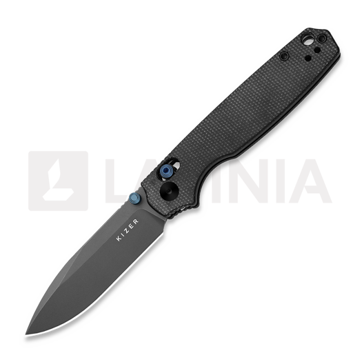 Kizer Cutlery Pokiman CD AEB-L kääntöveitsi, Black Micarta, Stonewashed