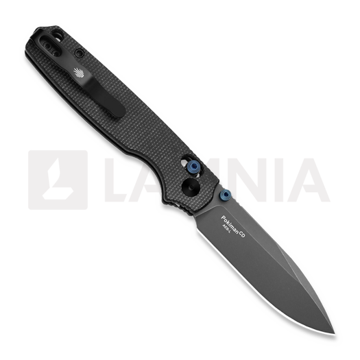 Kizer Cutlery Pokiman CD AEB-L sulankstomas peilis, Black Micarta, Stonewashed