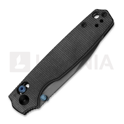 Kizer Cutlery Pokiman CD AEB-L folding knife, Black Micarta, Stonewashed
