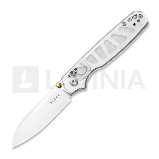 Kizer Cutlery Pokiman CS AEB-L 접이식 나이프, Clear Acrylic, Satin