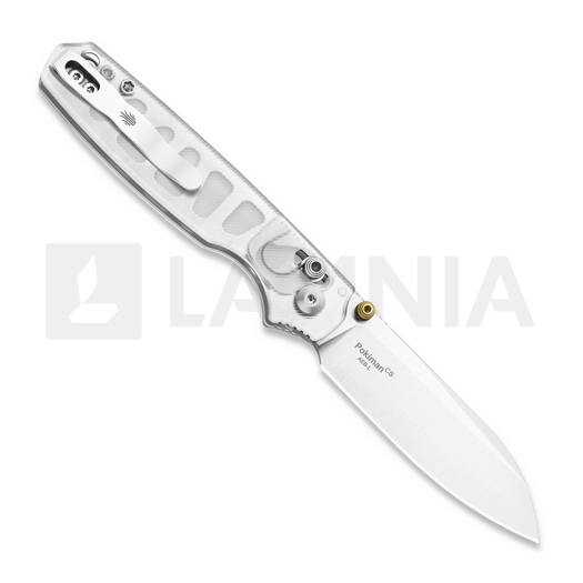 Kizer Cutlery Pokiman CS AEB-L sulankstomas peilis, Clear Acrylic, Satin
