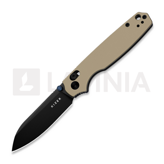 Складной нож Kizer Cutlery Pokiman CS AEB-L, Tan Aluminum, Black PVD