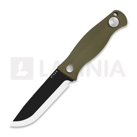 Kizer Cutlery Polaris 1095 veitsi, Green G-10