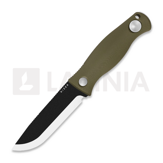 Kizer Cutlery Polaris 1095 veitsi, Green G-10